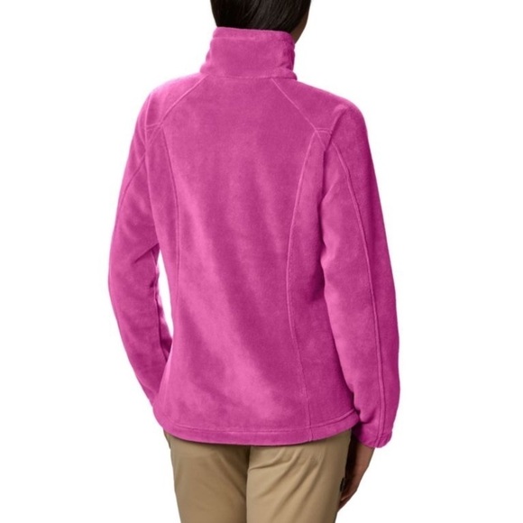 Columbia Women Benton Springs Full Zip Fleece Jacket pink size S - Picture 10 of 11